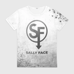 Женская футболка 3D Sally Face - white gradient