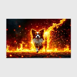 Бумага для упаковки 3D Папильон в огне