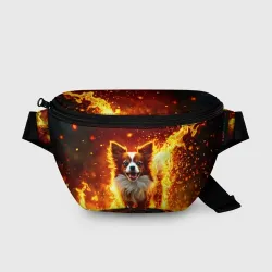 Поясная сумка 3D Папильон в огне
