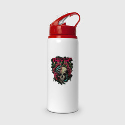 Бутылка для воды с трубочкой Пуля для моего Валентина 