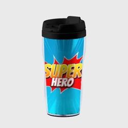 Термокружка-непроливайка Superhero comic style