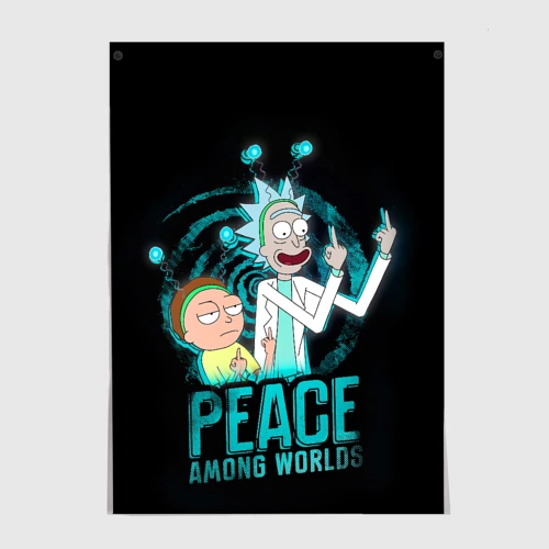 Постер Rick and Morty - peace among worlds