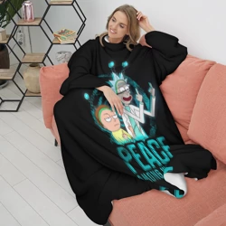 Плед с рукавами Rick and Morty - peace among worlds - фото 2