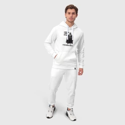 Мужской костюм хлопок с толстовкой Главное в мужчине взгляд - фото 2