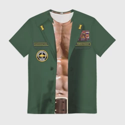 Мужская футболка 3D Рыболовные войска форма рэмбо-рыбака