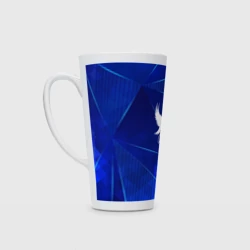 Кружка Латте Hollywood Undead blue poly