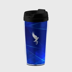 Термокружка-непроливайка Hollywood Undead blue poly