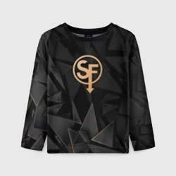 Детский лонгслив 3D Sally Face golden poly