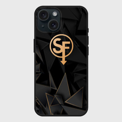 Чехол силиконовый для Apple iPhone 15 матовый Sally Face golden poly