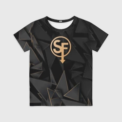 Детская футболка 3D Sally Face golden poly