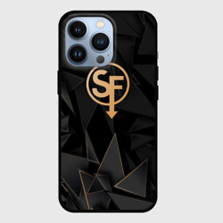 Чехол для iPhone 13 Pro Sally Face golden poly