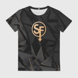 Женская футболка 3D Sally Face golden poly