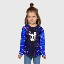 Детский лонгслив 3D Free Fire neon energy - фото 2