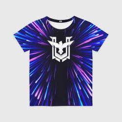 Детская футболка 3D Free Fire neon energy