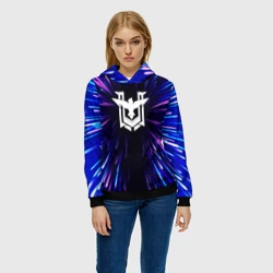 Женская толстовка 3D Free Fire neon energy - фото 2