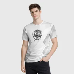 Мужская футболка 3D Motorhead white poly - фото 2