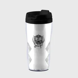 Термокружка-непроливайка Motorhead white poly