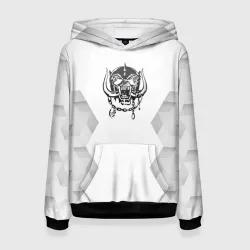 Женская толстовка 3D Motorhead white poly