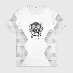 Мужская футболка 3D Motorhead white poly
