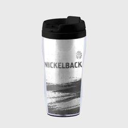 Термокружка-непроливайка Nickelback - white gradient посередине