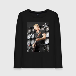 Женский лонгслив хлопок James Alan Hatfield - Metallica