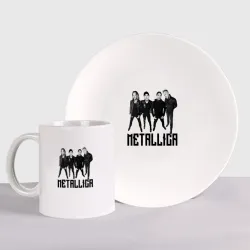Набор: тарелка + кружка Metallica - cool guys