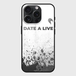 Чехол силиконовый для Apple iPhone 15 Pro матовый Date A Live - white gradient посередине