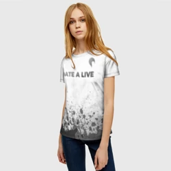 Женская футболка 3D Date A Live - white gradient посередине - фото 2