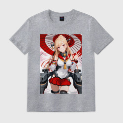 Мужская футболка хлопок Марин Китагава косплей Azur Lane