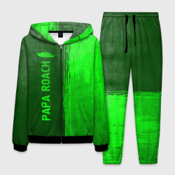 Мужской костюм 3D Papa Roach - green gradient по-вертикали