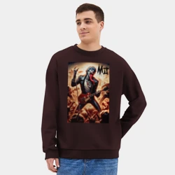 Мужской свитшот oversize без начеса хлопок Mick Jagger - Rolling Stones - фото 2