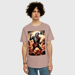 Мужская футболка хлопок Oversize Mick Jagger - Rolling Stones - фото 2