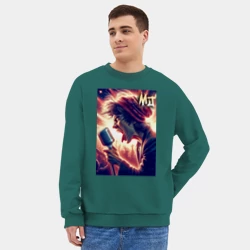 Мужской свитшот oversize без начеса хлопок Mick Jagger is vocalist of the Rolling Stones - фото 2