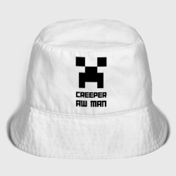 Женская панама хлопок Creeper Aw Man, Майнкрафт мем