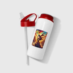 Бутылка для воды с трубочкой Mick Jagger -mountain fantasy - фото 2