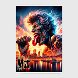 Магнитный плакат 2Х3 Mick Jagger - legend