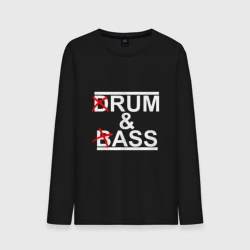 Мужской лонгслив хлопок Drum and bass black