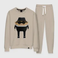 Женский костюм хлопок Cartoon agent male in black suit