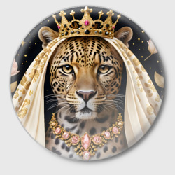 Значок Леопард с короной
