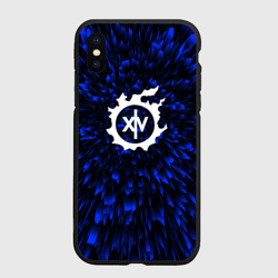 Чехол для iPhone XS Max матовый Final Fantasy blue energy