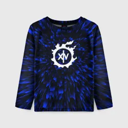 Детский лонгслив 3D Final Fantasy blue energy