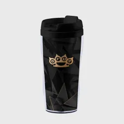 Термокружка-непроливайка Five Finger Death Punch golden poly