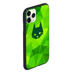 Чехол для iPhone 11 Pro Max матовый Stray green poly - фото 2