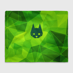 Плед 3D Stray green poly