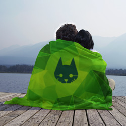 Плед 3D Stray green poly - фото 2