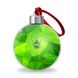 Ёлочный шар Kuromi green poly