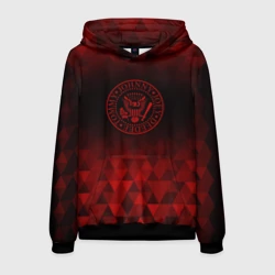 Мужская толстовка 3D Ramones red poly