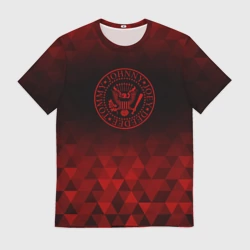 Мужская футболка 3D Ramones red poly