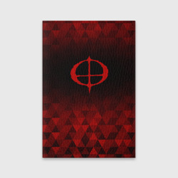 Обложка для паспорта матовая кожа Ozzy Osbourne red poly