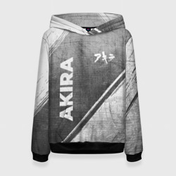 Женская толстовка 3D Akira - grey gradient вертикально
